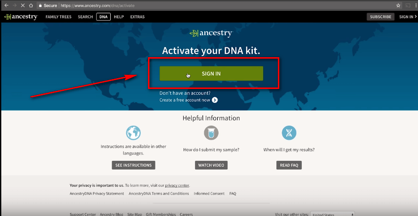 ancestry sign in